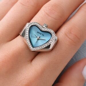 NEW Invicta Mini Angel Women's Ring Watch - 18.5mm, Steel (49573) #0573